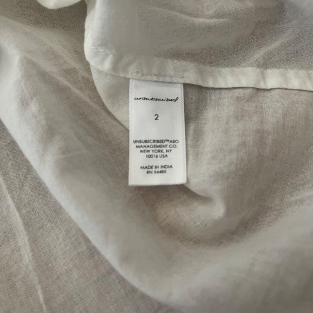 Unsubscribed Embroidered Floral Blouse in White MSRP $280 - Picture 7 of 9